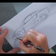 A Ferrari F430 sketch shows the simple and elegant lines the iconic sports car